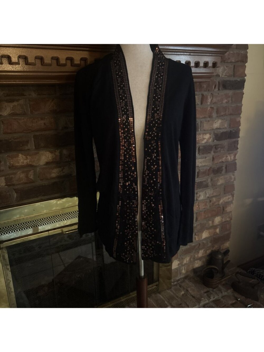 Soma Embellished Beaded Thin Cardigan Size Medium NWT